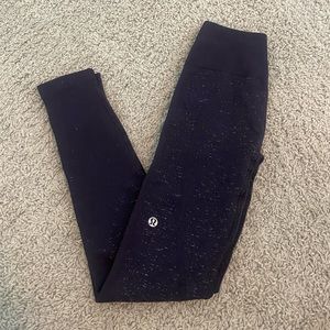 Dark purple lululemon heathered leggings